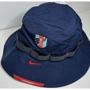 Nike Sideline Boonie Bucket Hat Kansas City Current ON-FIELD Navy One Size NEW
